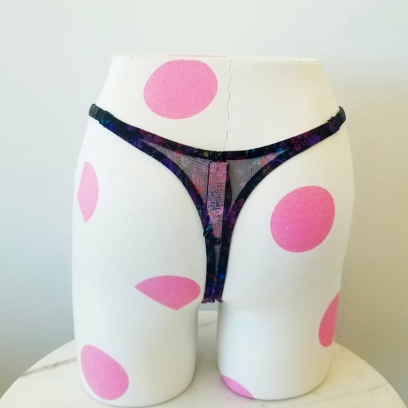 Victoria's Secret Shine Strap Floral Lace Rhinestone Crystal Strappy Tho… - Picture 10 of 12